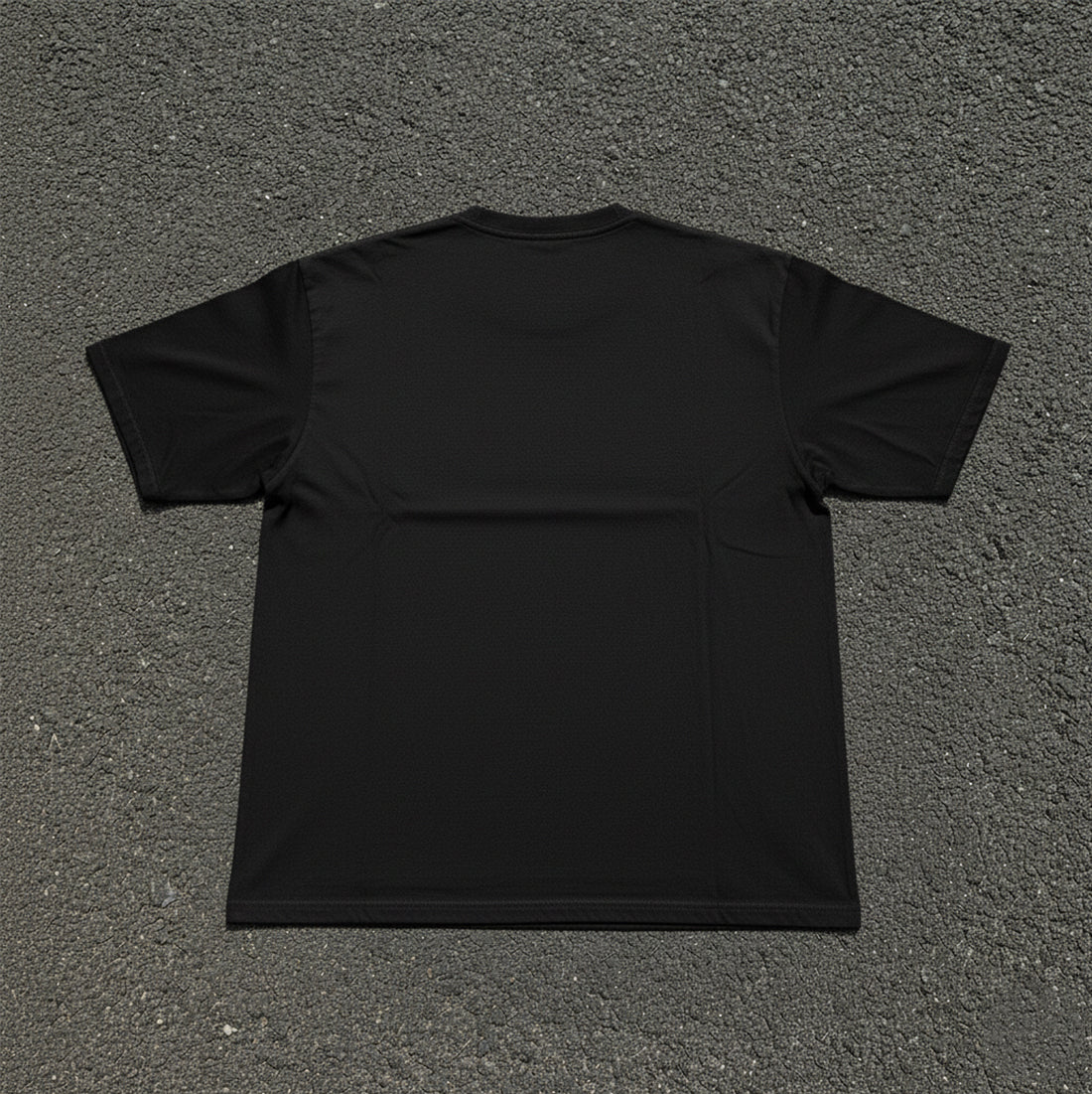 Boxy Oversized Streetwear Style Heavyweight 330GSM Cotton Black T-Shirt (Regular)