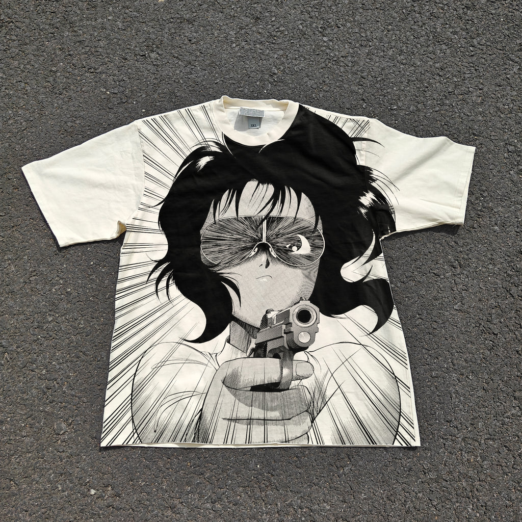 Rally Vincent Oversized 330gsm Heavyweight Cotton Baige T-Shirt