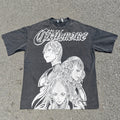 Claymore Warriors Oversized 330gsm Heavyweight Cotton Black T-Shirt
