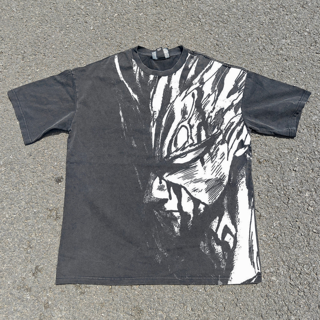 Hero Hunter Oversized 330gsm Heavyweight Cotton Black T-Shirt