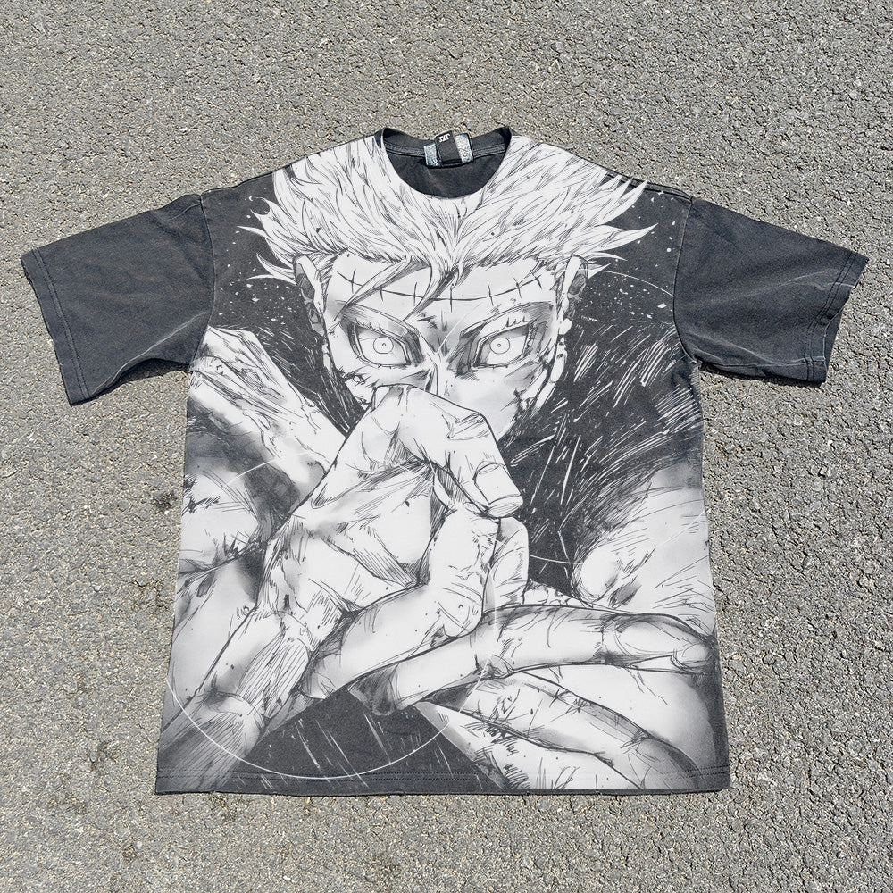 Limitless Sorcery Oversized 330gsm Heavyweight Cotton Black T-Shirt