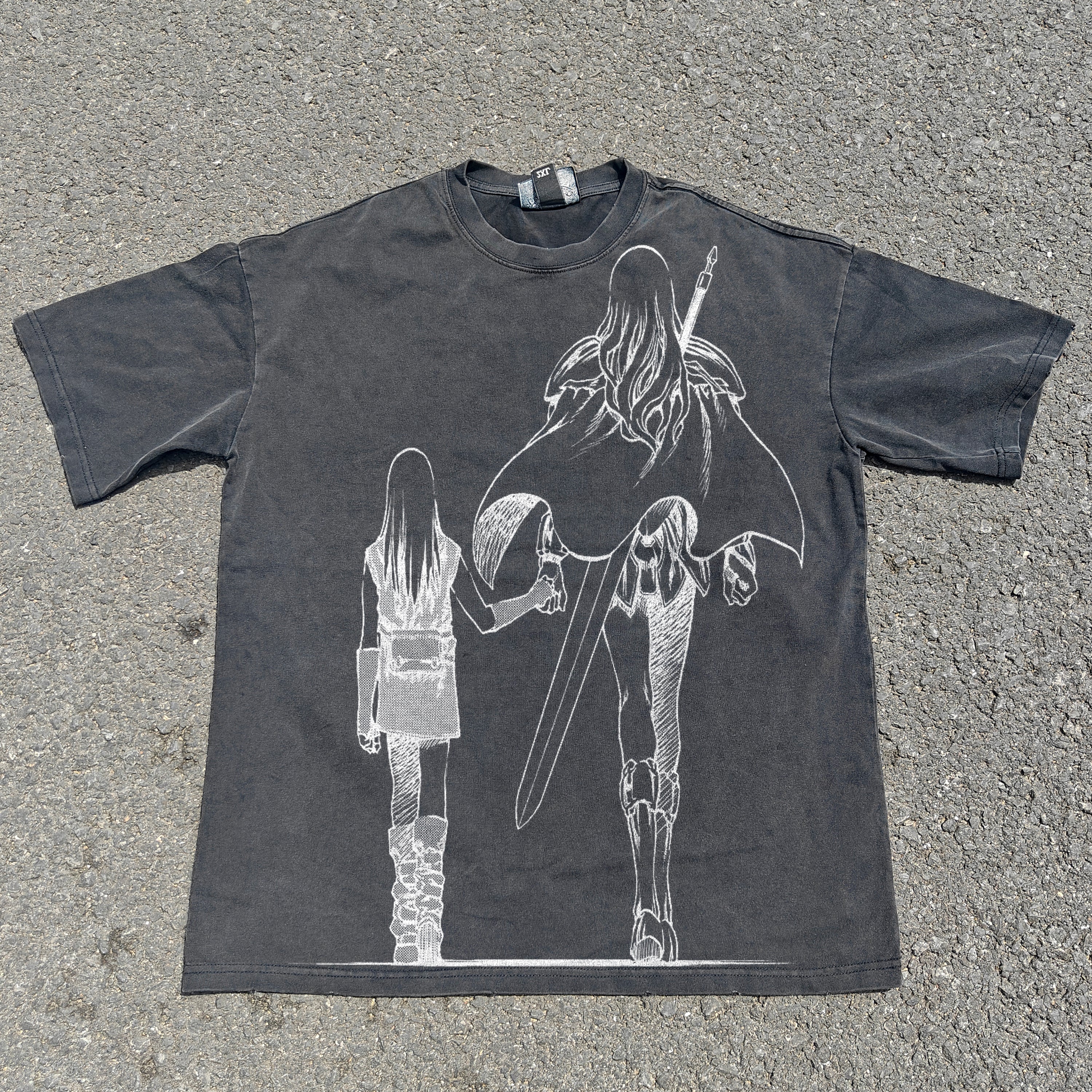 Legacy Passing Oversized 330gsm Heavyweight Cotton Black T-Shirt