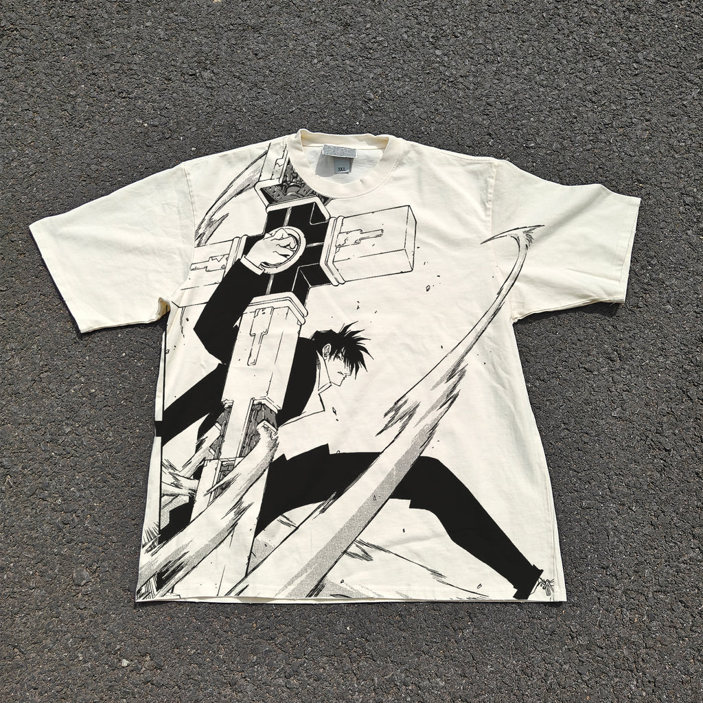 Nicholas Oversized 330gsm Heavyweight Cotton Baige T-Shirt