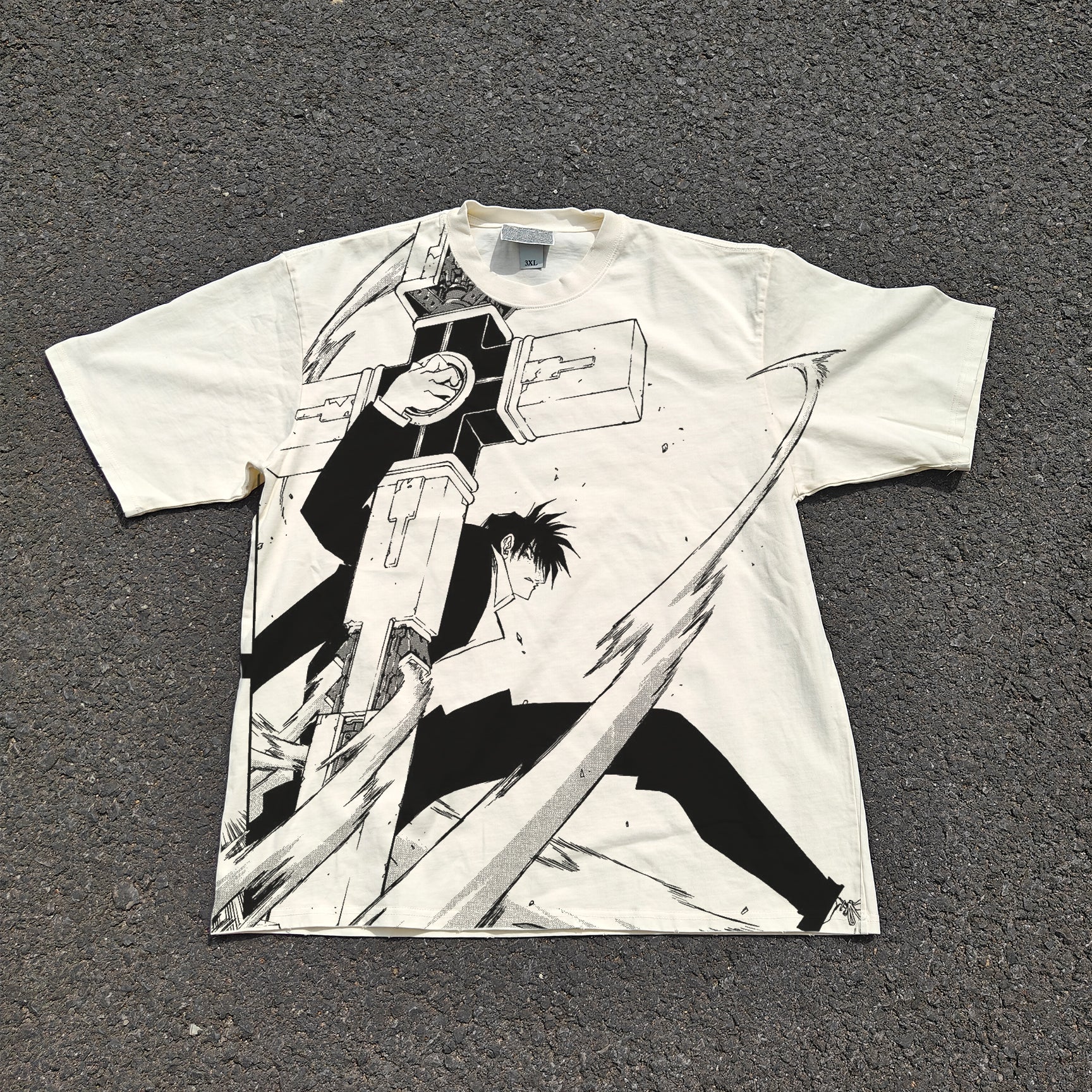 Nicholas Oversized 330gsm Heavyweight Cotton Baige T-Shirt