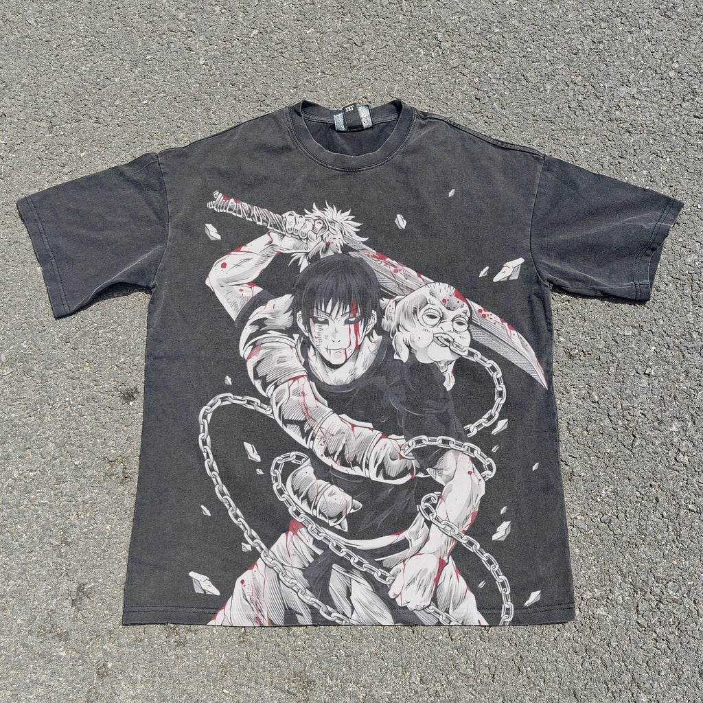 Toji Oversized 330gsm Heavyweight Cotton Black T-Shirt