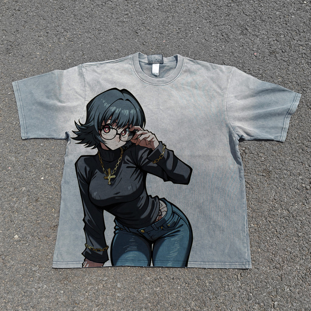 Hxh Shizuki Heavyweight Cotton Light Washed 300gsm T-Shirt