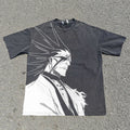 Kenpachi v2 Oversized 330gsm Heavyweight Cotton Black T-Shirt