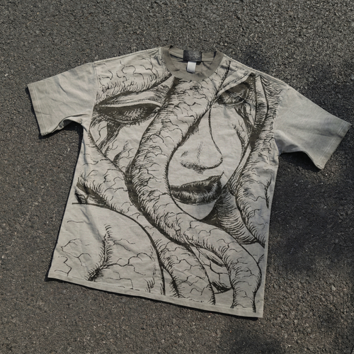Lust Godhand Slan Washed Gray T-Shirt