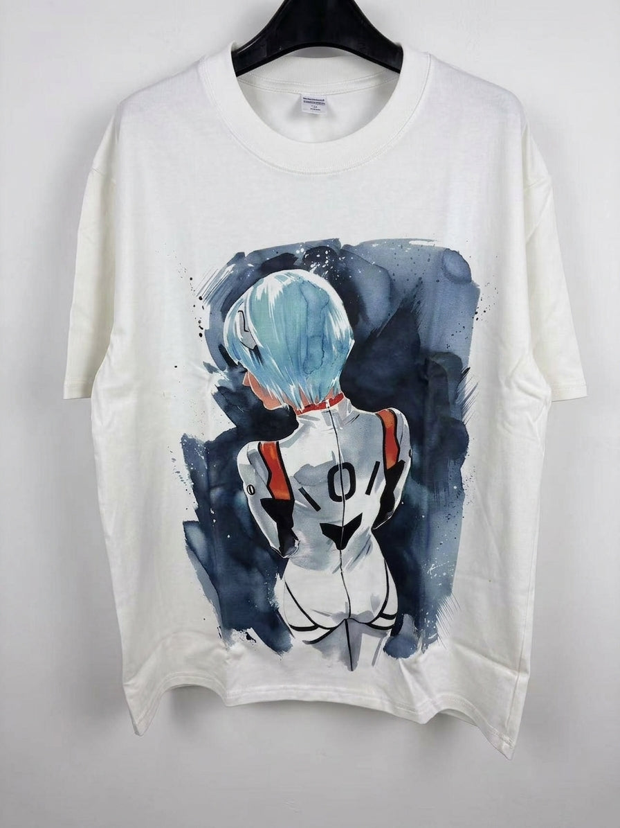 Ayanami Rei Water Art Oversized T-Shirt