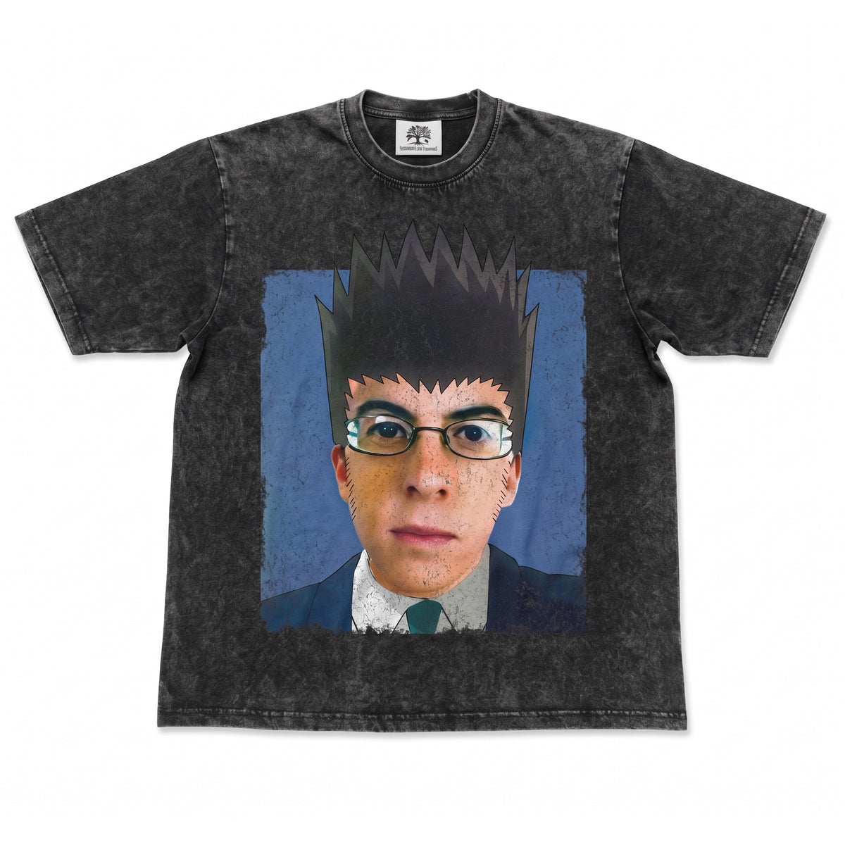 Mclovin x Leorio Hunter Oversized Washed T-Shirt