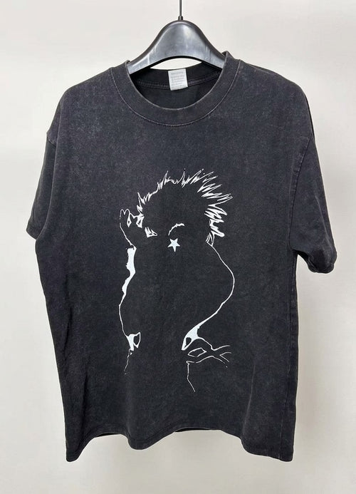 Star Mark Minimalist Sketch Art T-Shirt