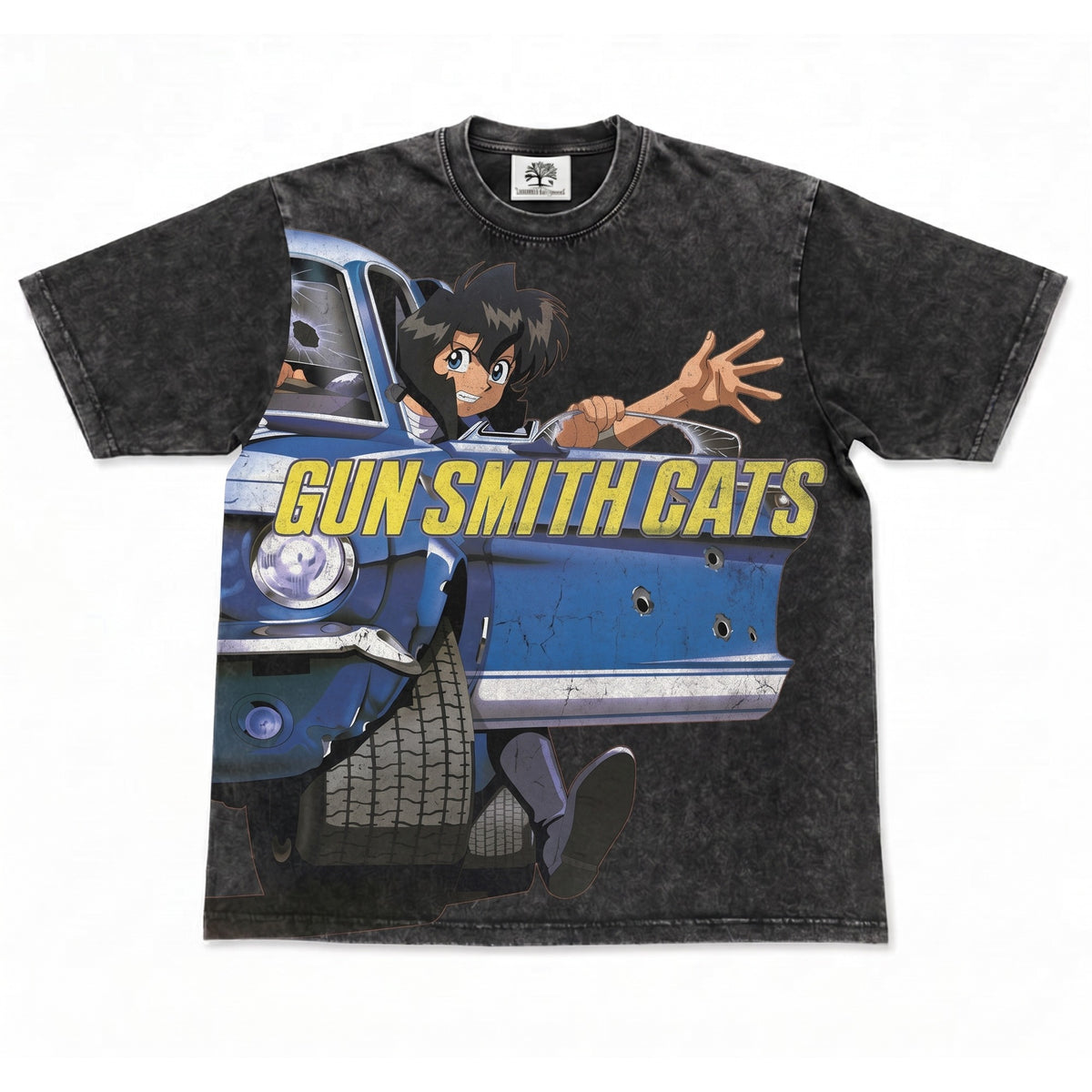 Gun Smith Cats Oversized Washed T-Shirt