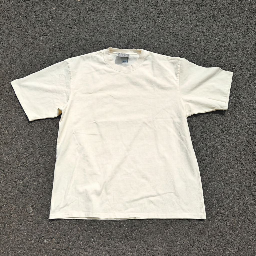 Start Living Oversized 330gsm Heavyweight Cotton Baige T-Shirt