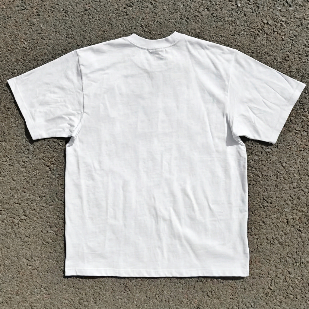 Nine Sword Style Oversized 300gsm Heavyweight Cotton White T-Shirt