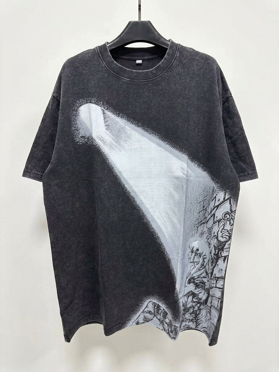 Fallen Eagle Heavyweight Washed Black T-Shirt