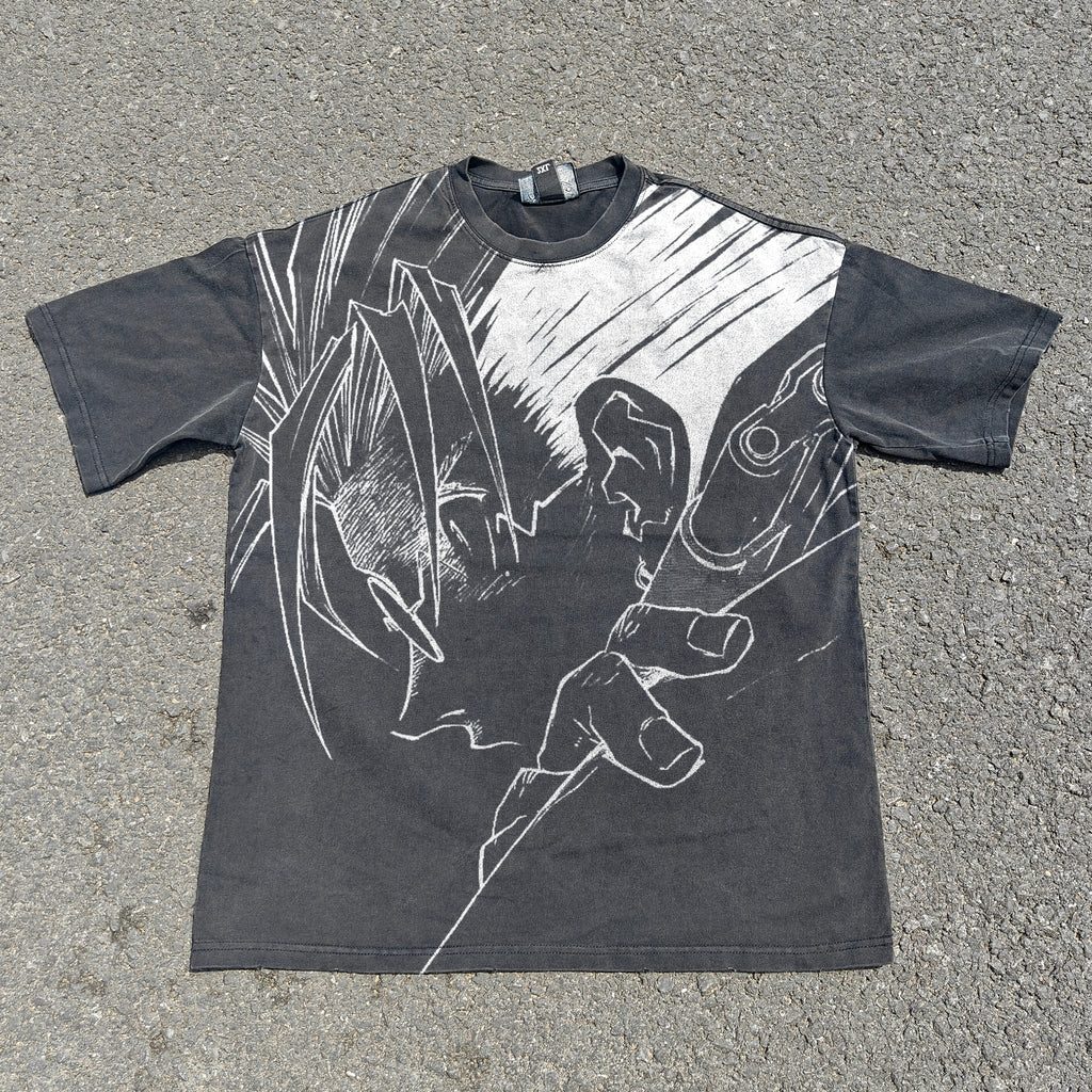 Stampede Oversized 330gsm Heavyweight Cotton Black T-Shirt