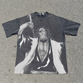Kenpachi v4 Oversized 330gsm Heavyweight Cotton Black T-Shirt
