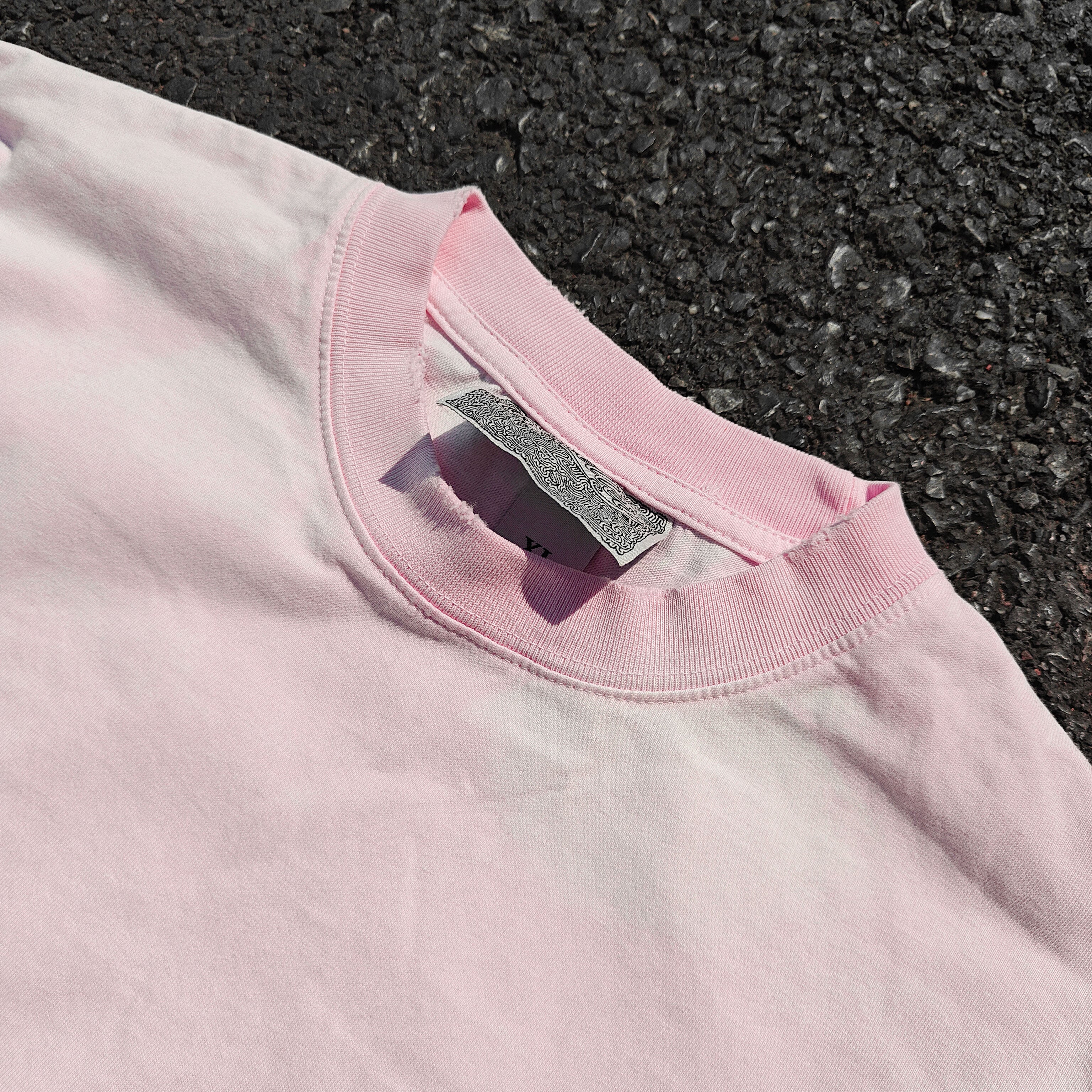 Yuno Future Diary Distressed Heavyweight Cotton Pink 260gsm T-Shirt
