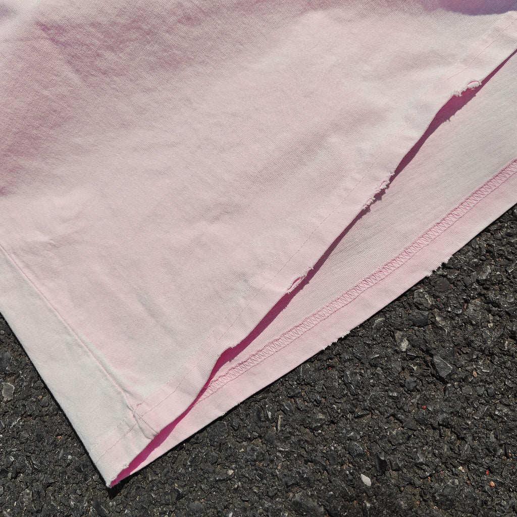 Yuno Future Diary Distressed Heavyweight Cotton Pink 260gsm T-Shirt