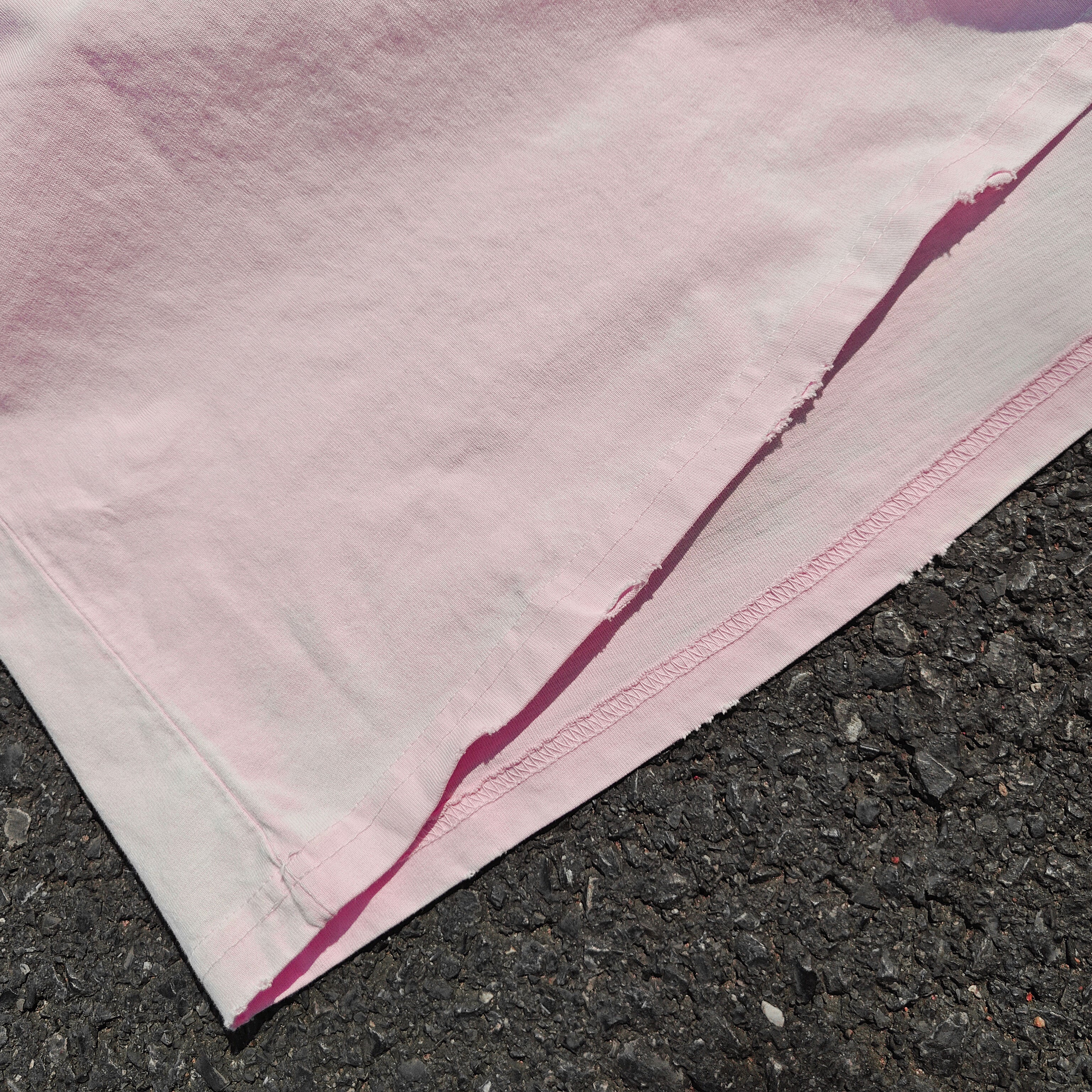 Yuno Future Diary Distressed Heavyweight Cotton Pink 260gsm T-Shirt