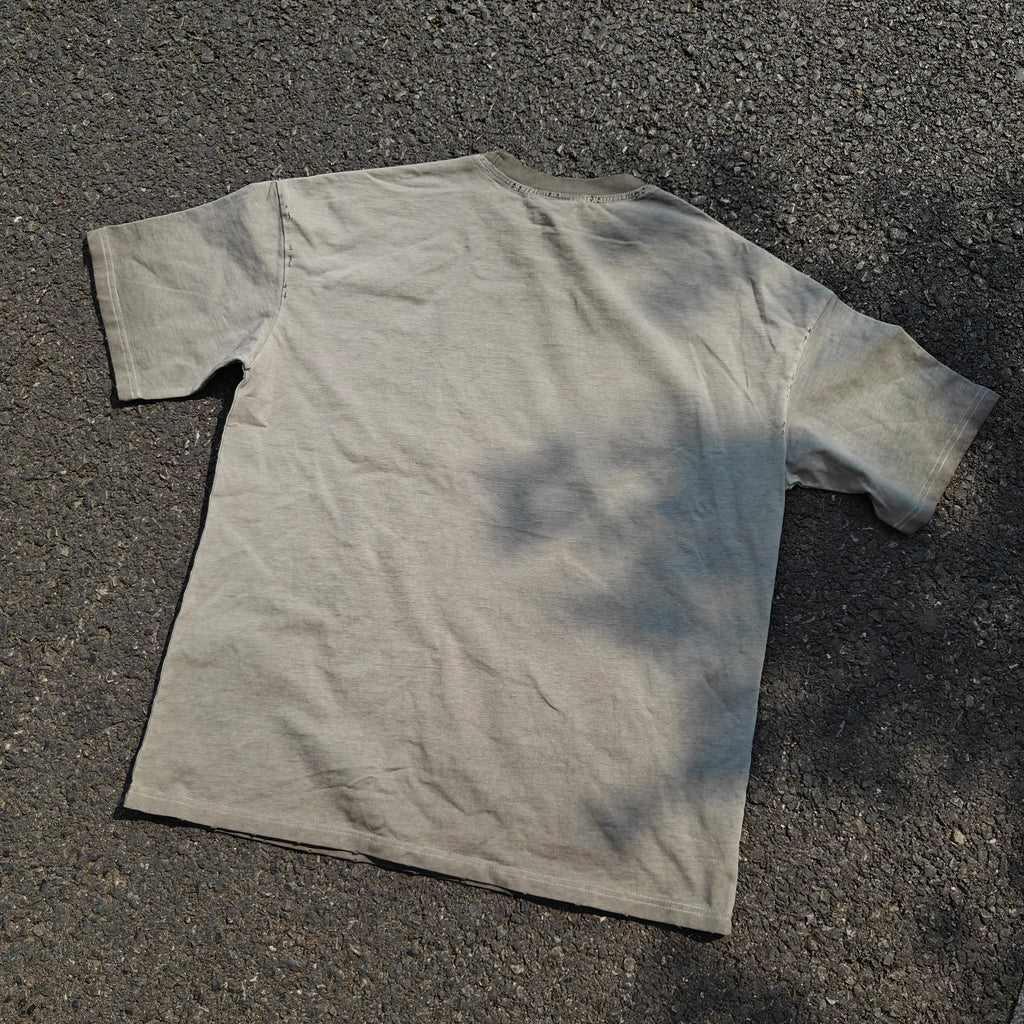 Lust Godhand Distressed Heavyweight Cotton Dark Gray T-Shirt