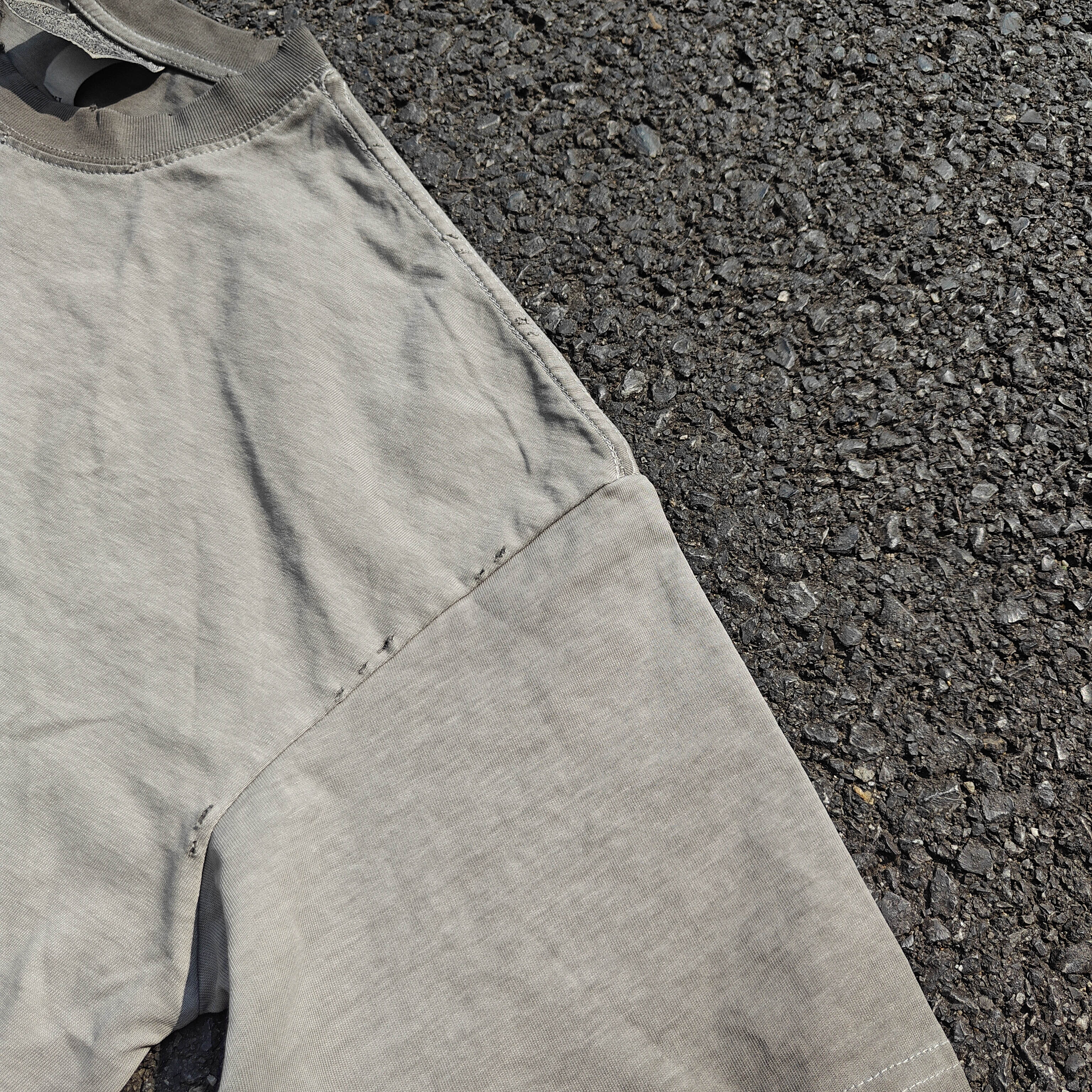 Lust Godhand Distressed Heavyweight Cotton Dark Gray T-Shirt