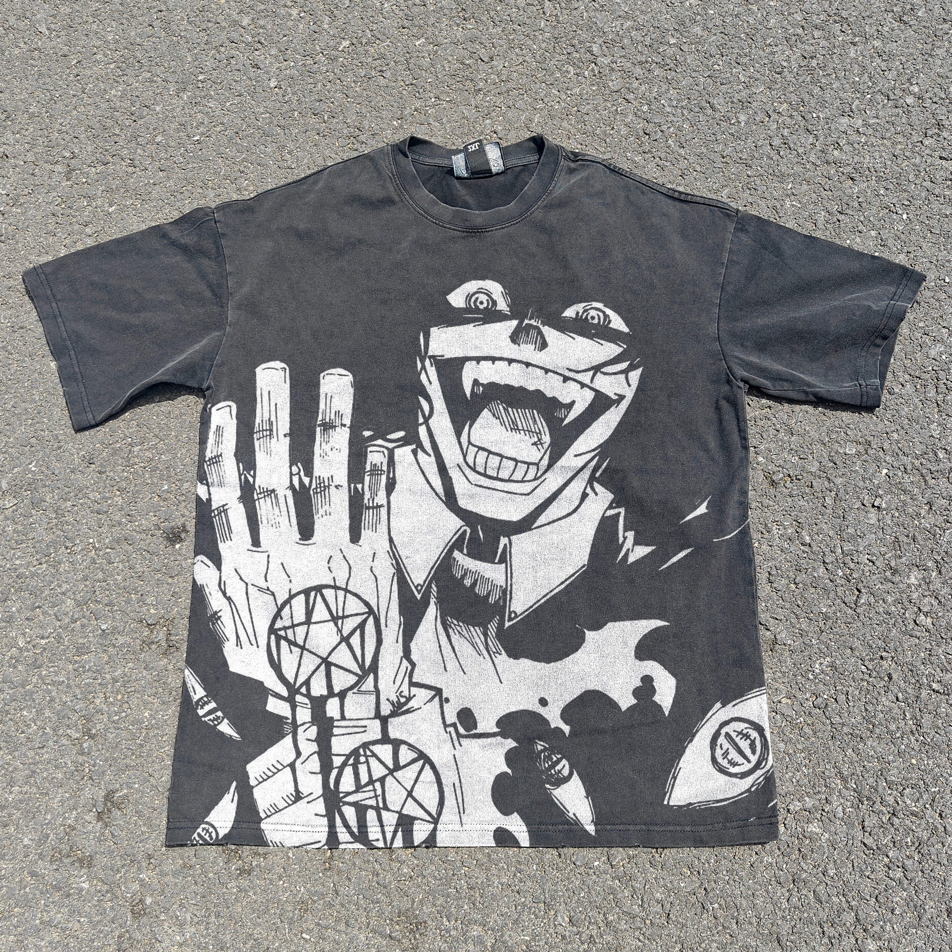 Alucard Oversized 330gsm Heavyweight Cotton Black T-Shirt