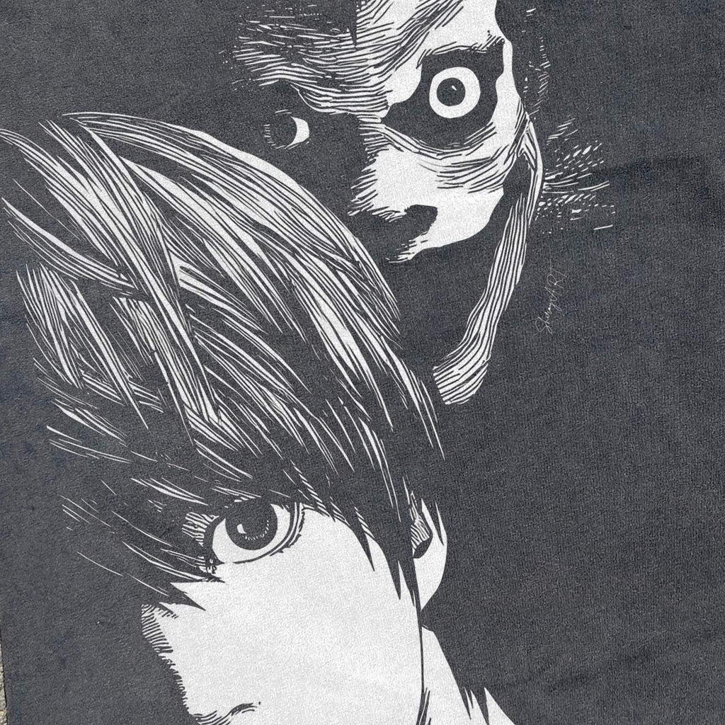 Yagami & Shinigami 330gsm Heavyweight Cotton Black T-Shirt