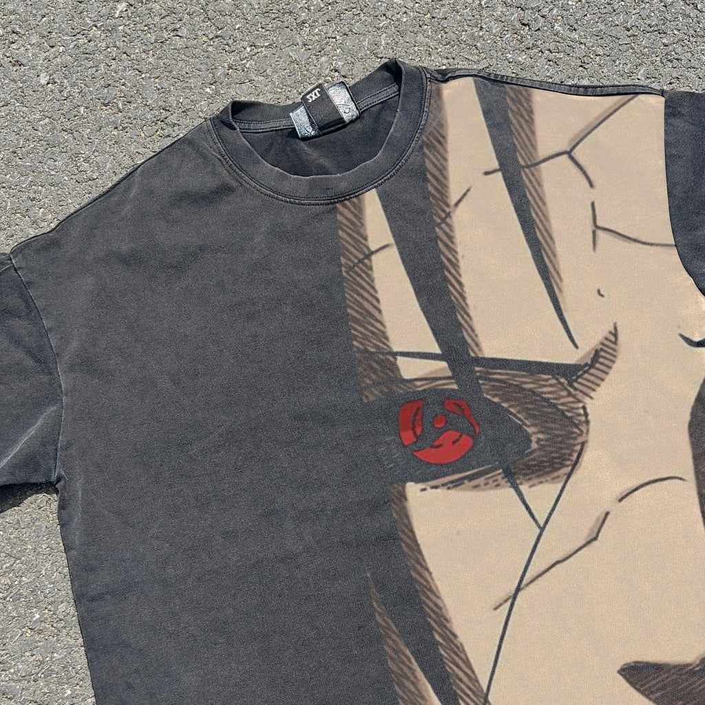 Itachi Uchiha 330gsm Heavyweight Cotton Black T-Shirt