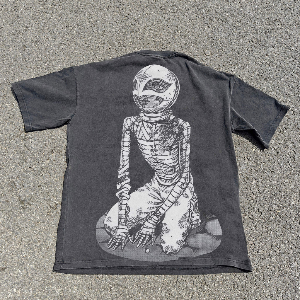 Fallen Eagle Oversized 330gsm Heavyweight Cotton Black T-Shirt