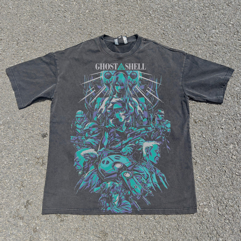 Assault Shell Mobile Squad 330gsm Heavyweight Cotton Black T-Shirt