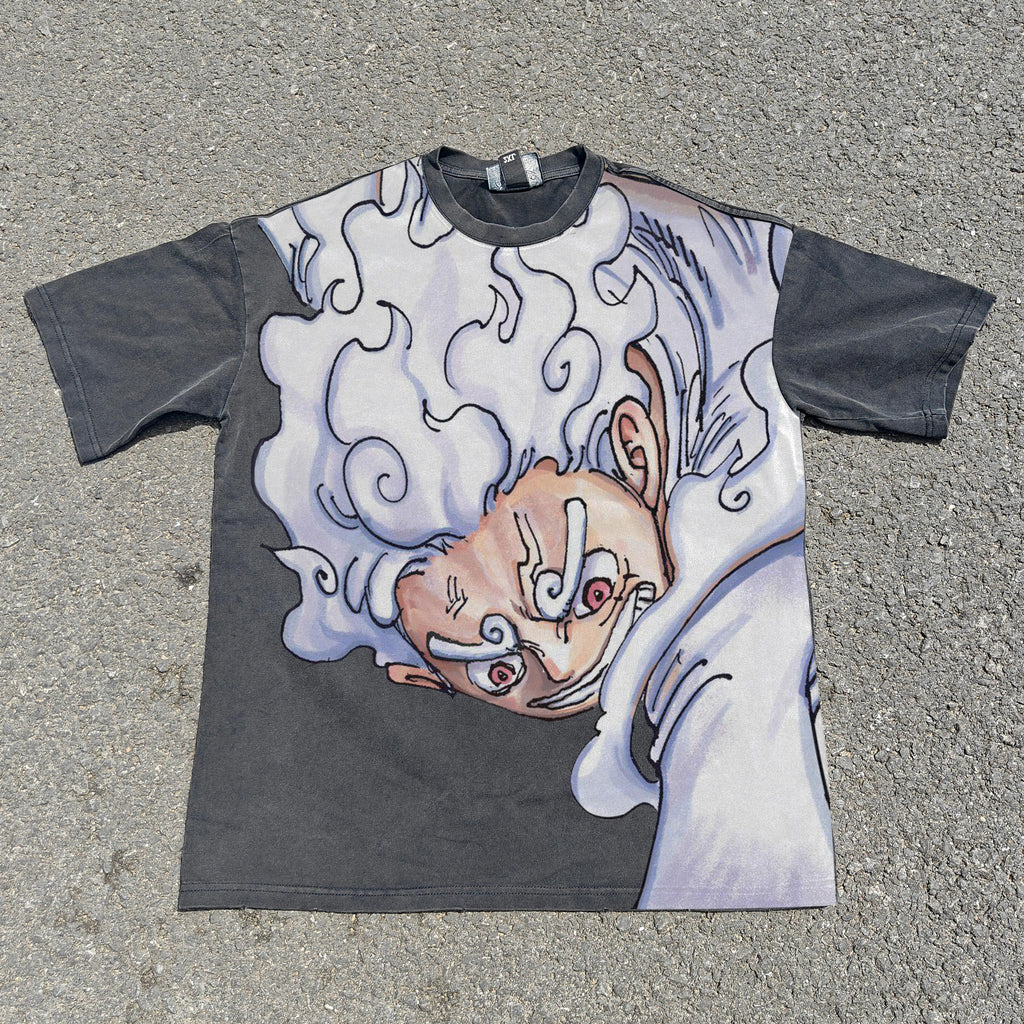 Sun God Nika Oversized 330gsm Heavyweight Cotton Black T-Shirt