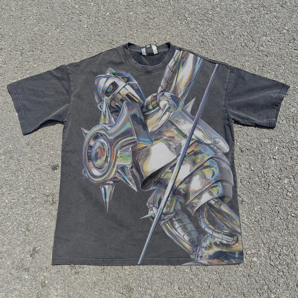 Silver Chariot Oversized 330gsm Heavyweight Cotton Black T-Shirt