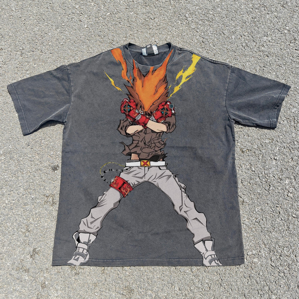Reborn! Oversized 330gsm Heavyweight Cotton Black T-Shirt