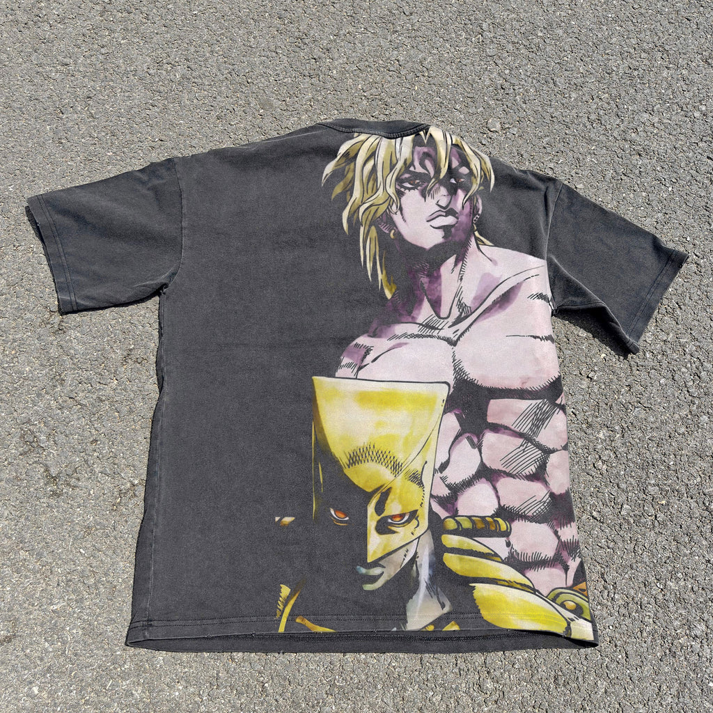 Stardust Crusaders Oversized 330gsm Heavyweight Cotton Black T-Shirt