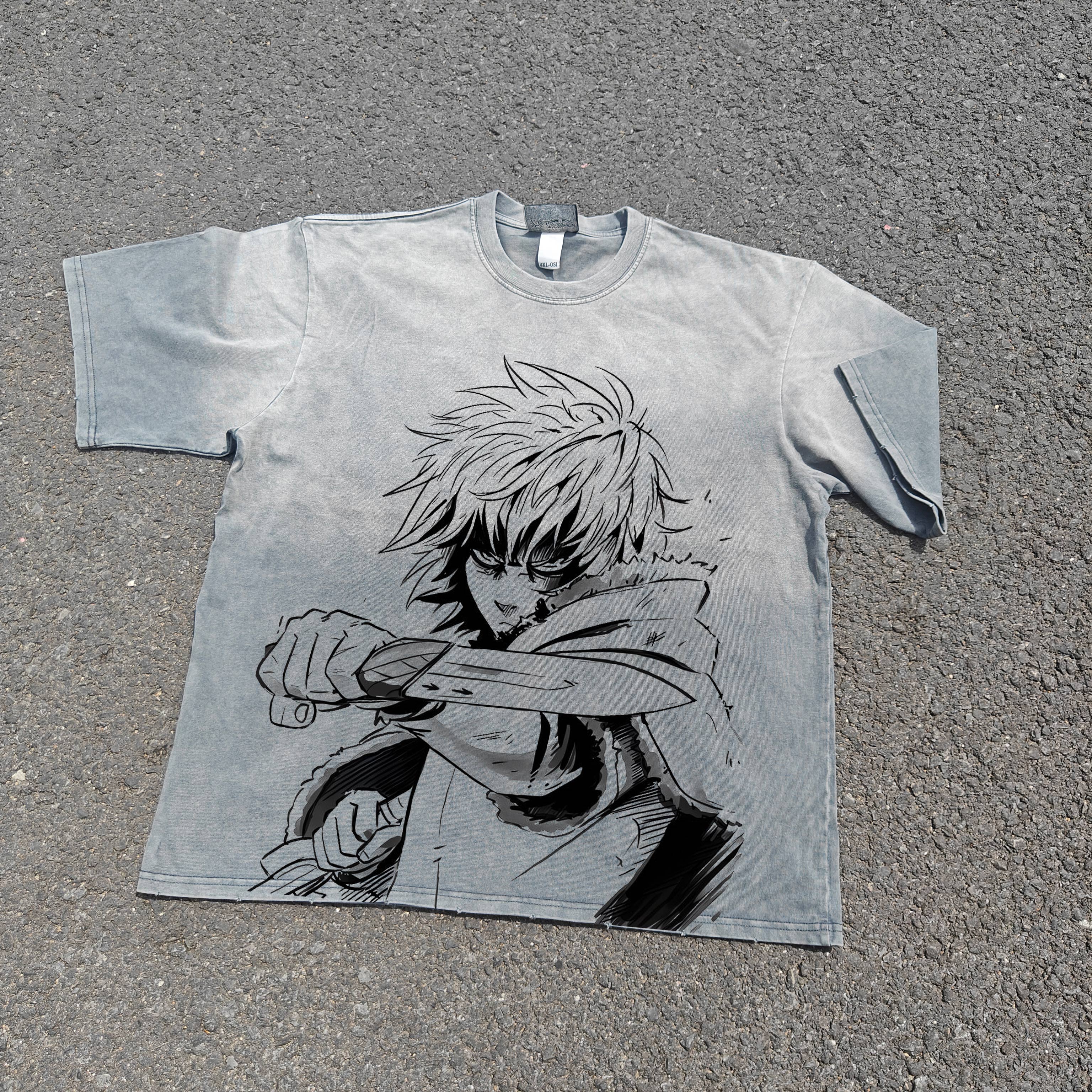 Vinland Viking Double Sided Heavyweight Cotton Light Washed 300gsm T-Shirt