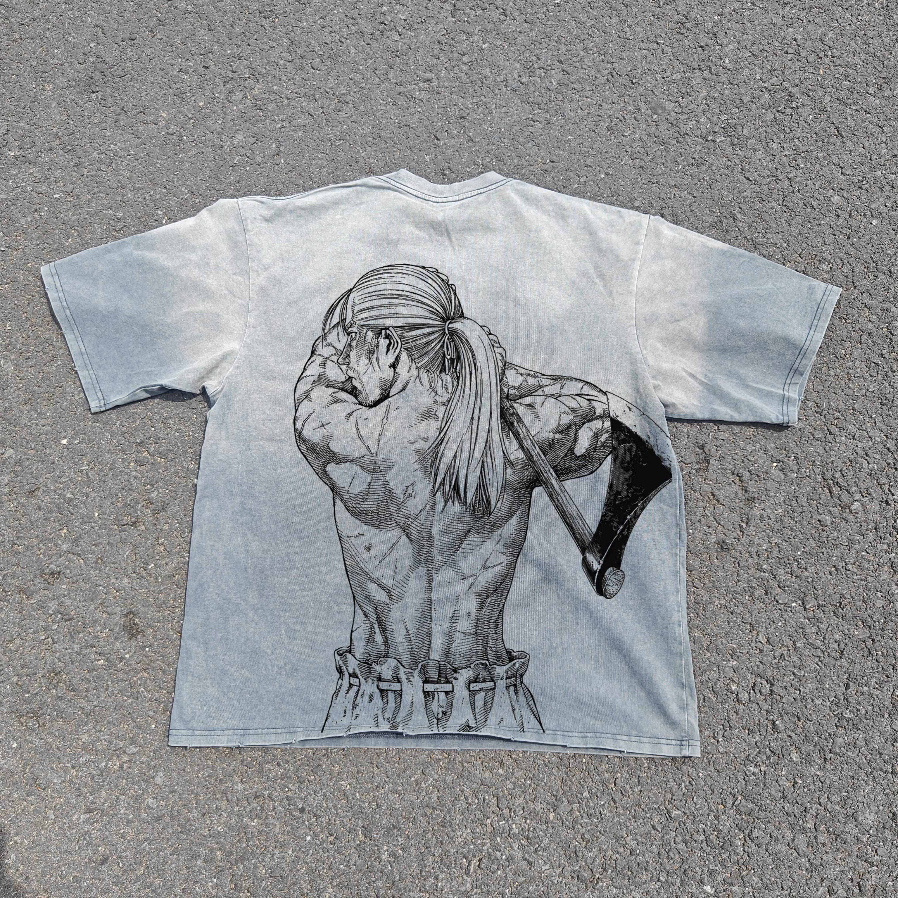 Vinland Viking Double Sided Heavyweight Cotton Light Washed 300gsm T-Shirt