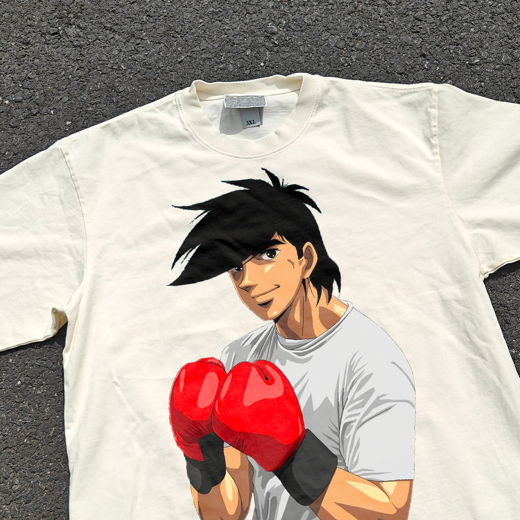 Joe Yabuki Oversized 330gsm Heavyweight Cotton Baige T-Shirt