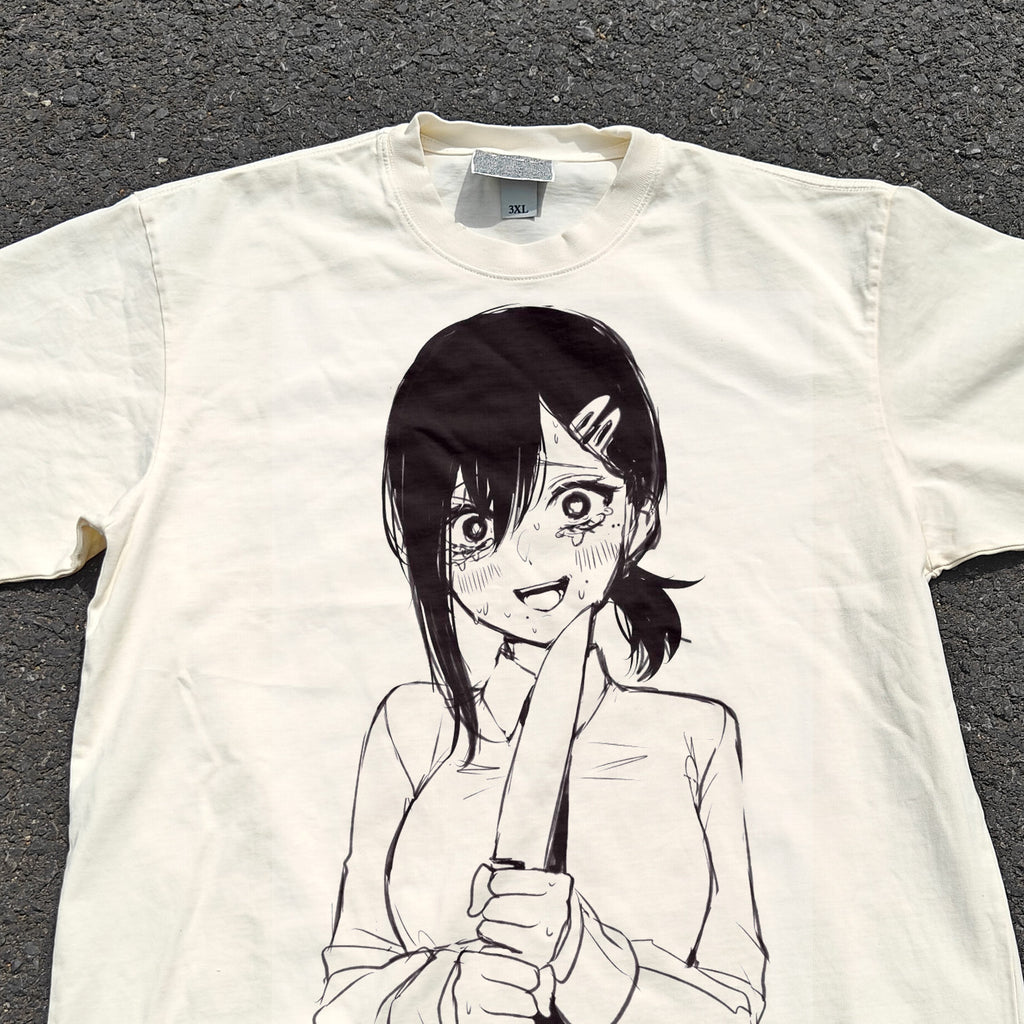 CSM Kobeni Oversized 330gsm Heavyweight Cotton Baige T-Shirt