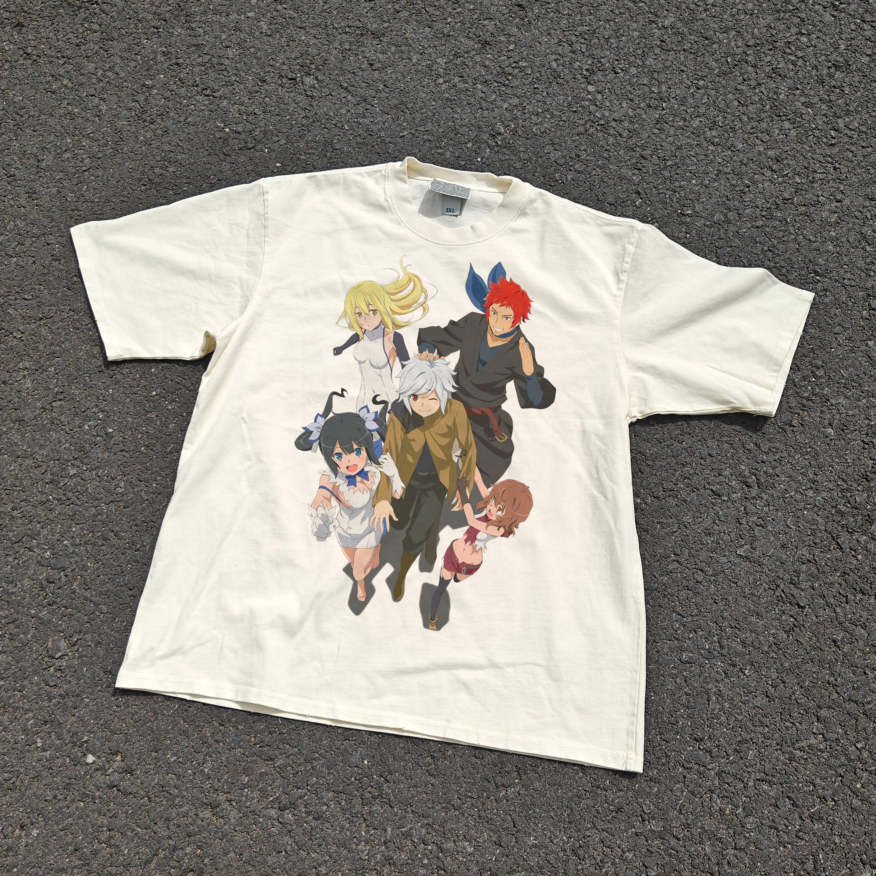 Ais & Hestia Familia Oversized 330gsm Heavyweight Cotton Baige T-Shirt