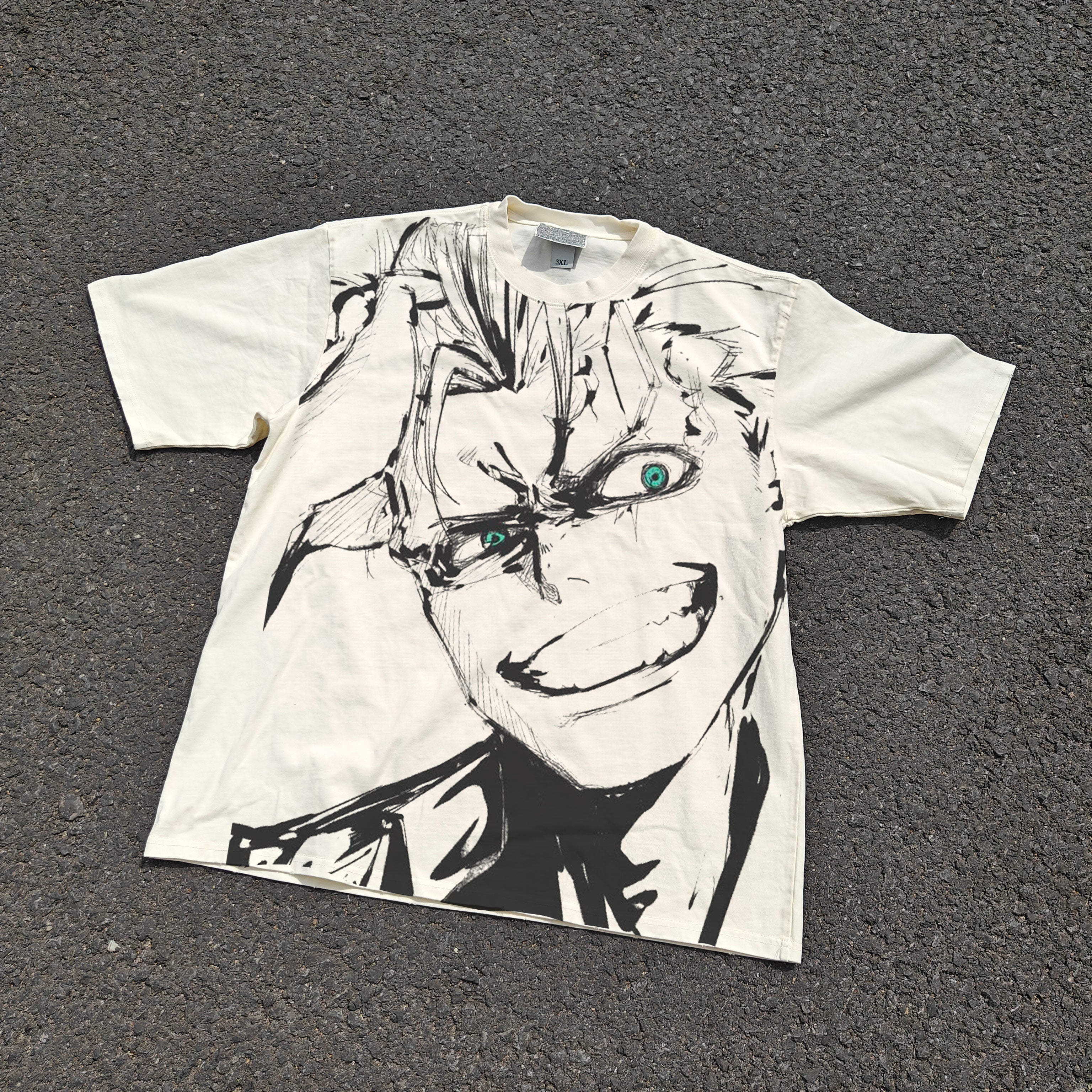 Andera Oversized 330gsm Heavyweight Cotton Baige T-Shirt