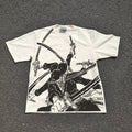 Nine Sword Style Oversized 330gsm Heavyweight Cotton Baige T-Shirt