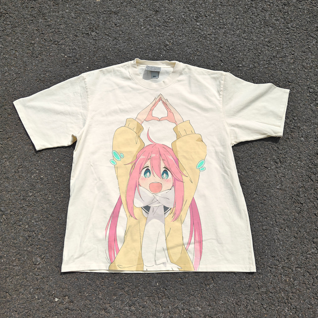 Kagamihara Oversized 330gsm Heavyweight Cotton Baige T-Shirt