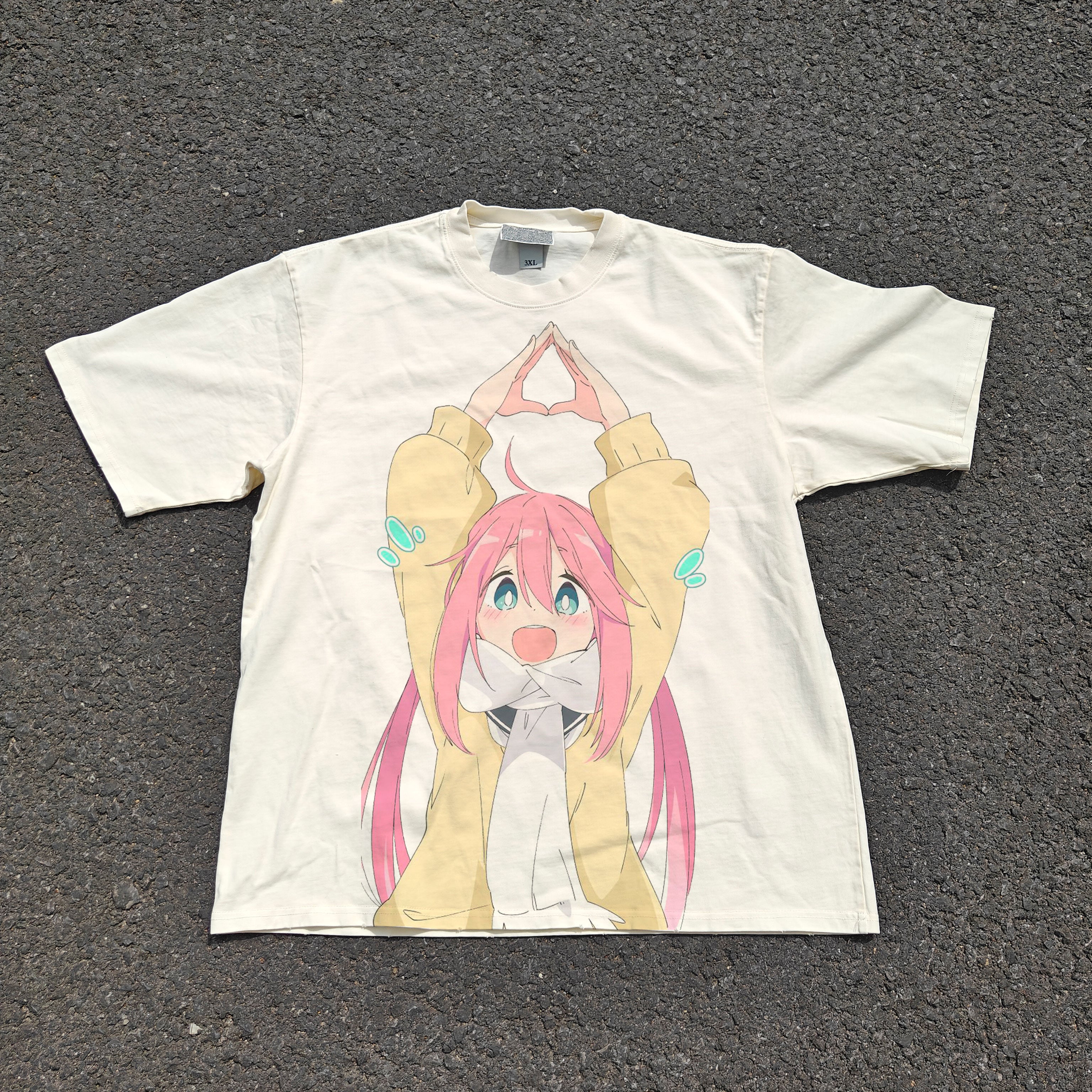 Kagamihara Oversized 330gsm Heavyweight Cotton Baige T-Shirt