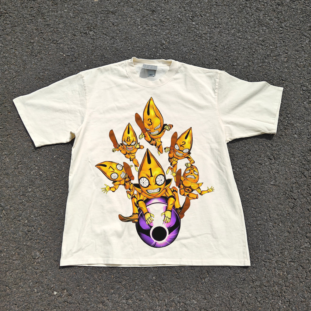 Mistah Pistols Oversized 330gsm Heavyweight Cotton Baige T-Shirt