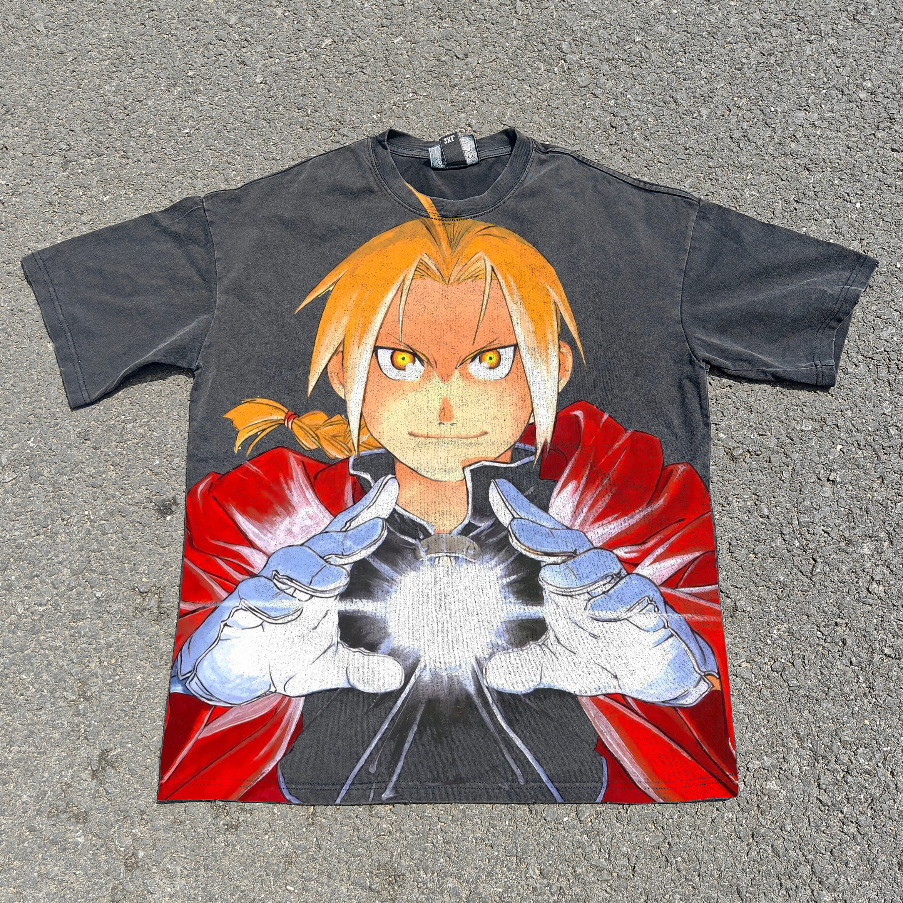 Edward Alchemist Oversized 330gsm Heavyweight Cotton Black T-Shirt