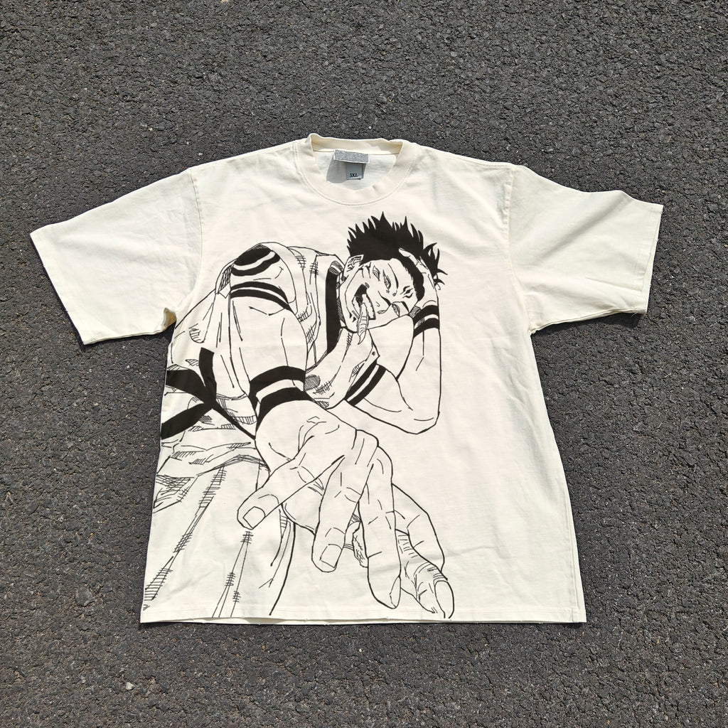 Meguna Oversized 330gsm Heavyweight Cotton Baige T-Shirt