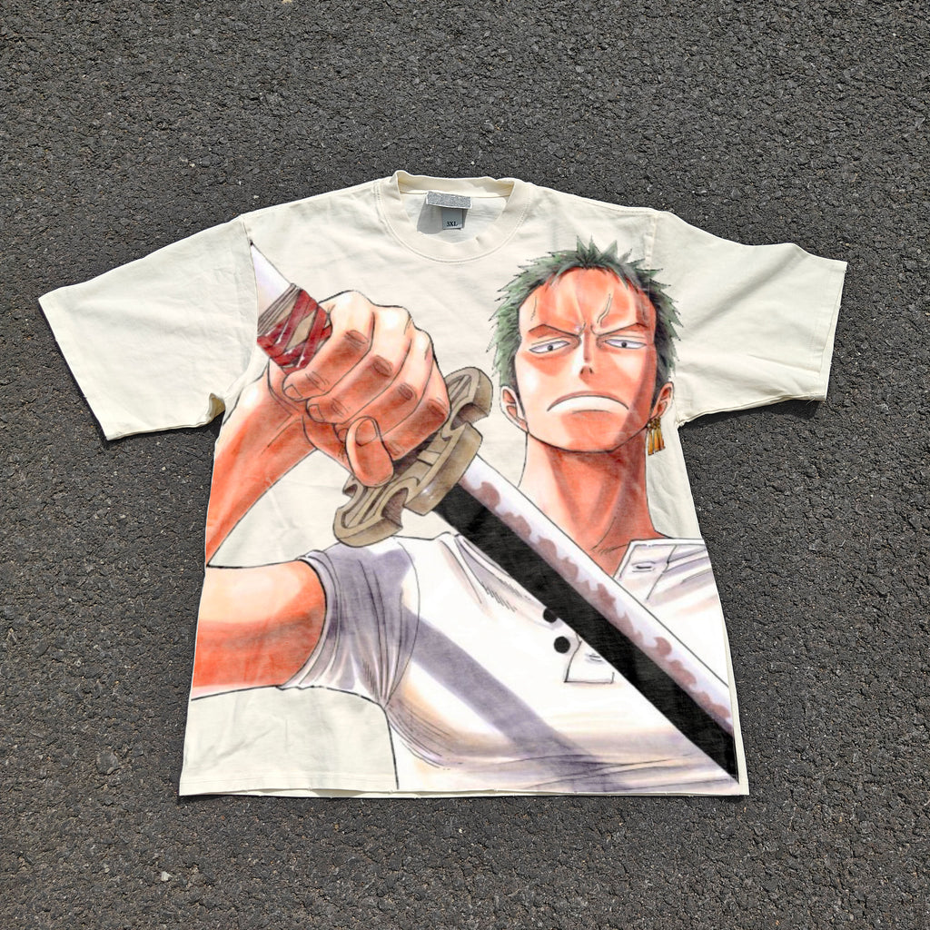Pirate Hunter Oversized 330gsm Heavyweight Cotton Baige T-Shirt