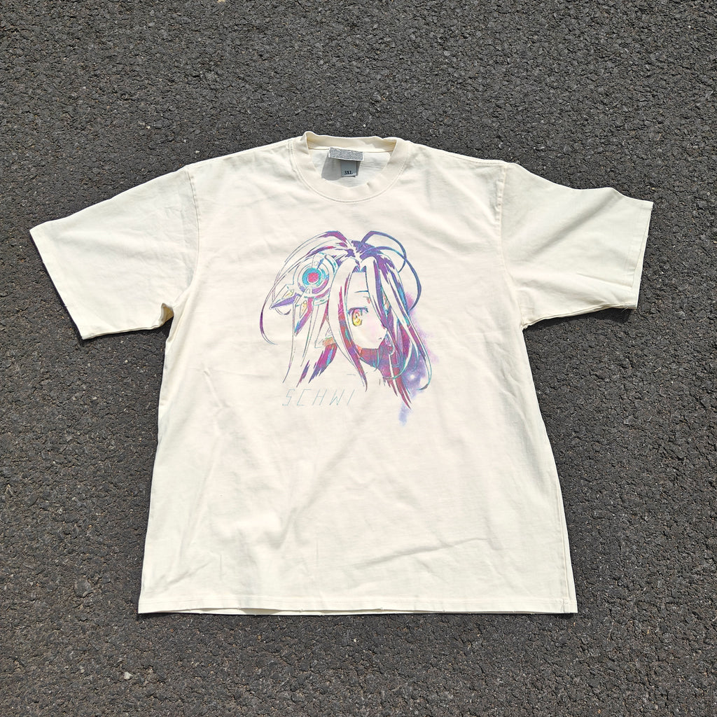 Shiro Oversized 330gsm Heavyweight Cotton Baige T-Shirt