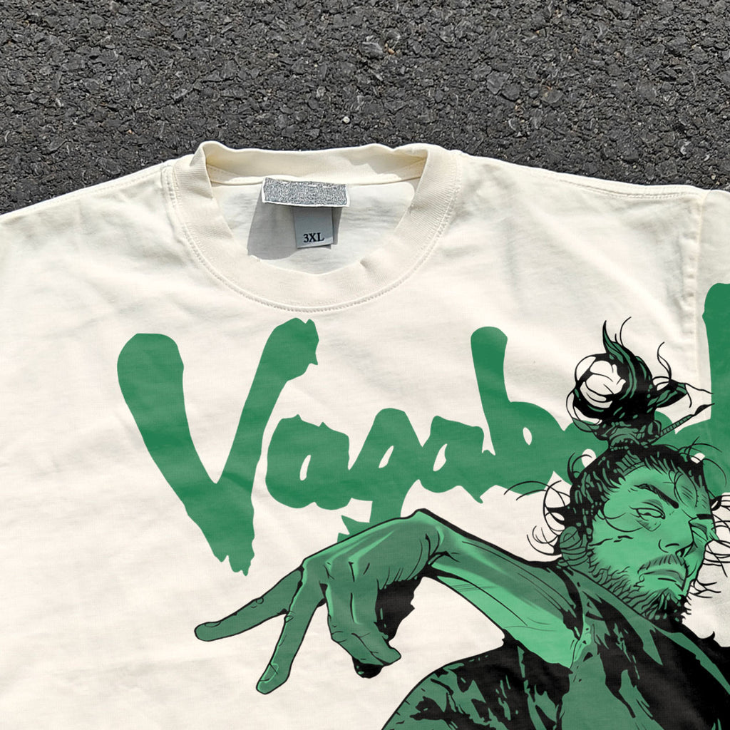 Samurai By Inoue Oversized 330gsm Heavyweight Cotton Baige T-Shirt